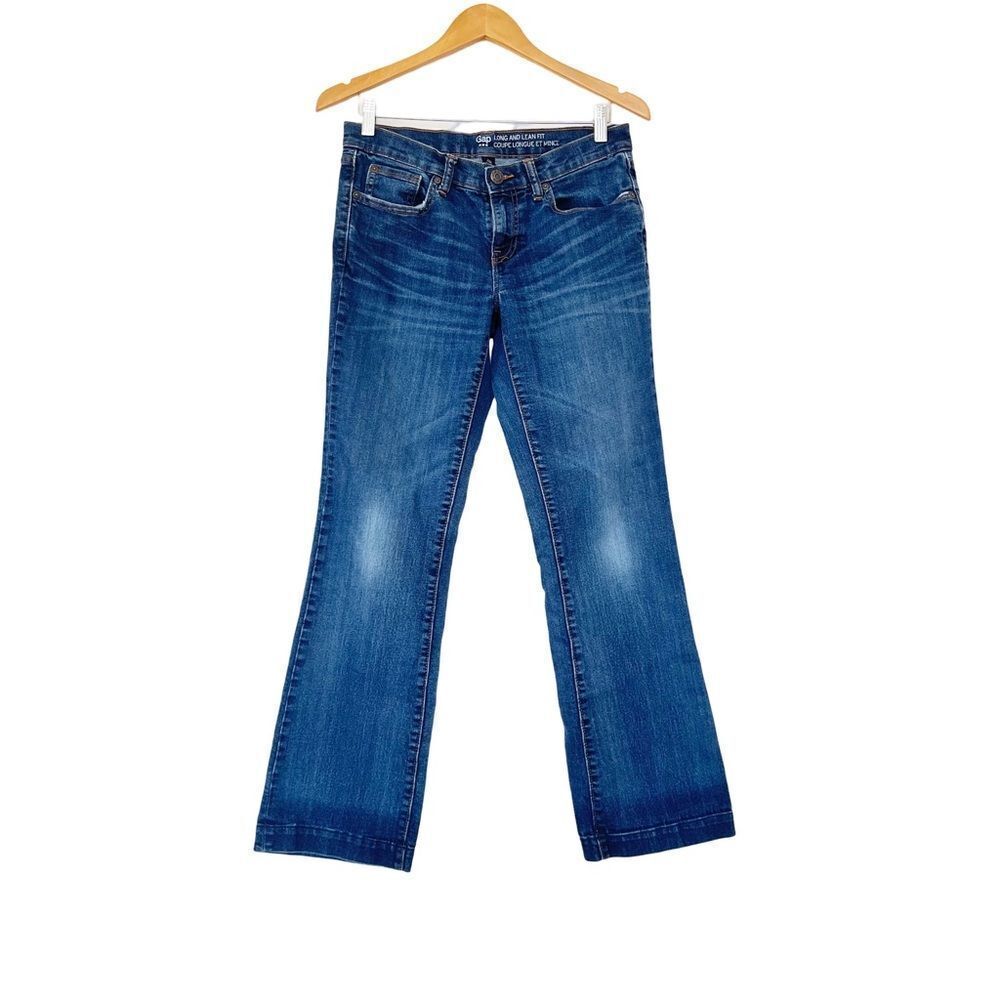 GAP Factory Long & Lean Dark Wash Straight Leg Denim‎ Jeans